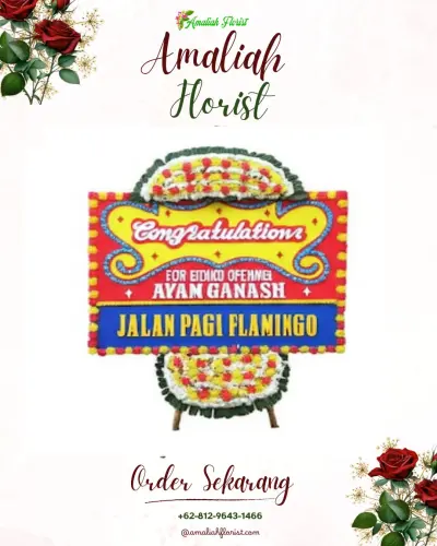 Bunga Papan Congratulation di Tugu